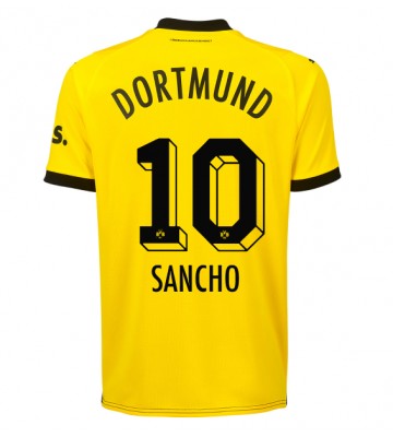 Borussia Dortmund Jadon Sancho #10 Hjemmebanetrøje 2023-24 Kort ærmer